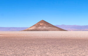 The Cono de Arita - Arita Cone is a large, almost perfect, conical geoform located at the southern end of the Arizaro salt flat, in north-western Argentina.