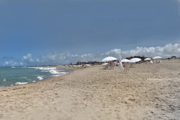 Bikini Beach, or Playa Bikini located 16 km from the Punta del Este peninsula, on the Atlantic Coast in the Maldonado Department of southeastern Uruguay.