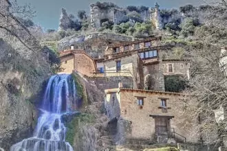 Orbaneja del Castillo is a village in the municipality of Valle de Sedano in the Spanish province of Burgos in the autonomous community of Castile and Leon.