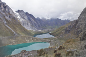 Cordillera Huayhuash is a mountain range in the Andes, part of the Western Cordillera of Peru.