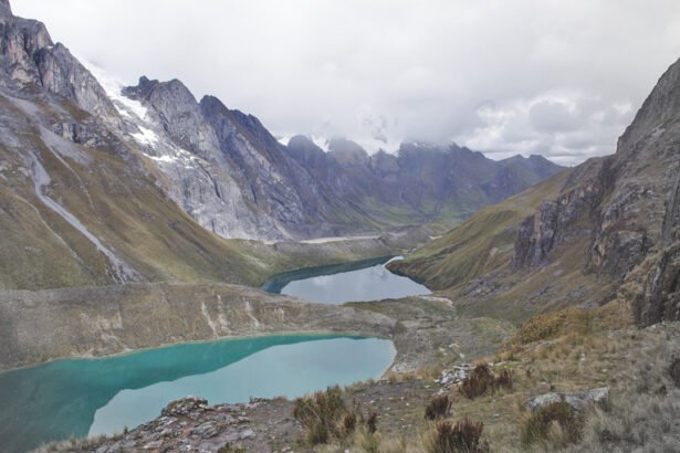 Cordillera Huayhuash is a mountain range in the Andes, part of the Western Cordillera of Peru.