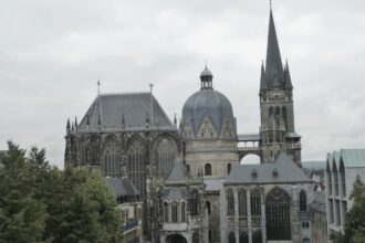 Aachen Cathedral ( Aachener Dom ) is located in Aachen, state of North Rhine-Westphalia, Germany.