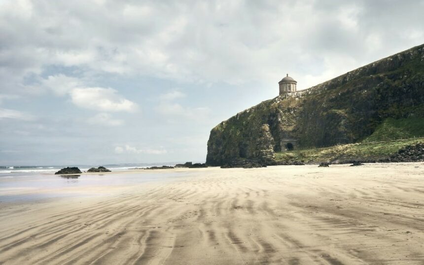 Downhill Strand better known as Benone Strand is a beach in County Londonderry in Northern Ireland,United Kingdom.