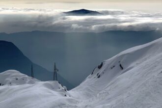 Kanin is famous as the highest ski center in Slovenia - 2,293 meters located on the slopes of Kanin and crossing the Nevejska sedlo on the Slovene-Italian border.