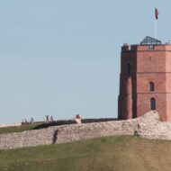 The Gediminas Tower is a watchtower located on the hill of the same name, overlooking the city of Vilnius, capital of Lithuania