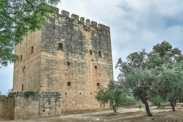 Kolossi Castle is a medieval castle - Crusader stronghold , 10 km west of Limassol, on the southern coast of the Mediterranean island of Cyprus.