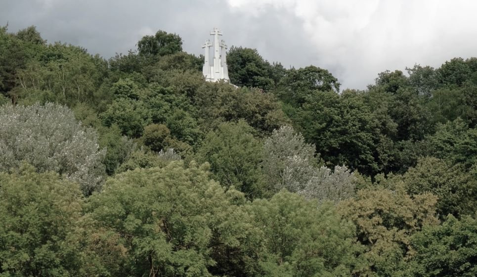 The Three Crosses is a monument in the form of three crosses located in the city of Vilnius, northeast of the Old Town of Vilnius , IN Lithuania.