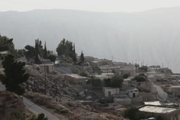 Al Sela scenic village is located in the Tafila Governorate in southern Jordan.