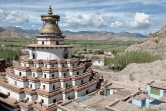 Gyantse is a village in Gyantse County, Shigatse Prefecture, on south of the Tibet Autonomous Region of the People's Republic of China.
