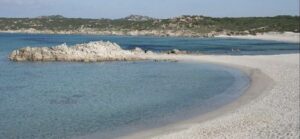 The Spiaggia La Liccia is located outside the village of Rena Majore ,along the coast of Sardinia island , on the Mediterranean Sea in Italy.