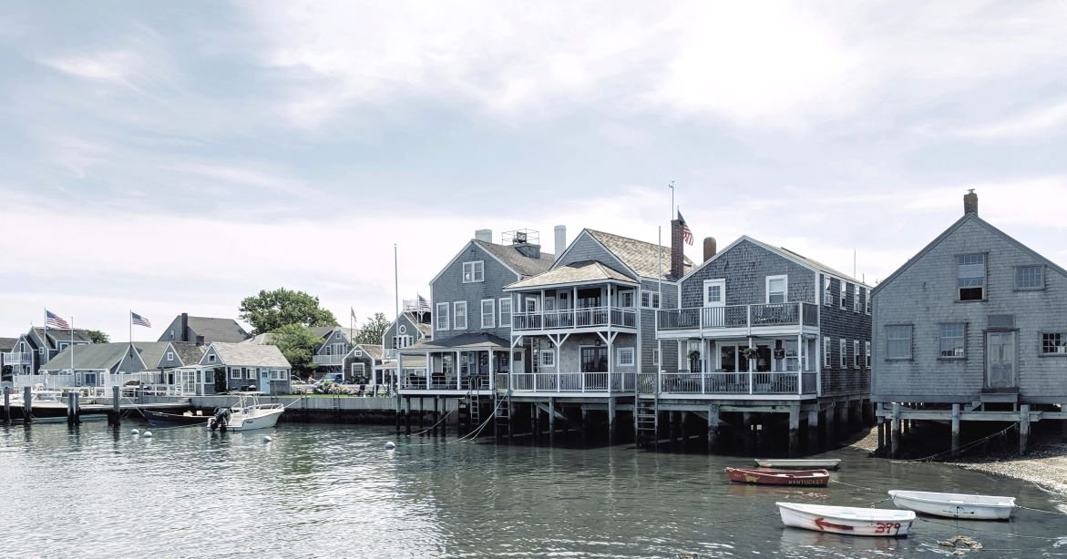 Nantucket is an island located about 50 km south of Cape Cod, Massachusetts, in the United States.