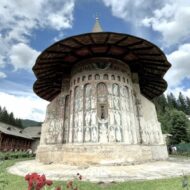 The Voroneț Monastery is located in the Voroneț district of the small town of Gura Humorului in Suceava County in the historical Bukovina region of Romania.