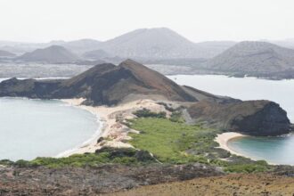 Bartolomé Island is an volcanic uninhabited island in the Galapagos archipelago of Ecuador.