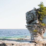 Flowerpot Island is an uninhabited island in George's Bay of Lake Huron ,in the province of Ontario, Canada.