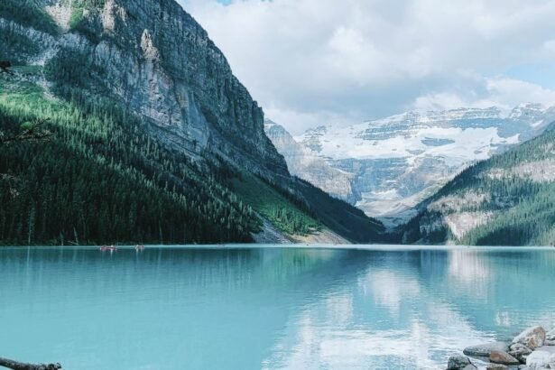Lake Louise is a glacial lake ,in the southern Canadian Rockies. in the province of Alberta in Banff National Park.
