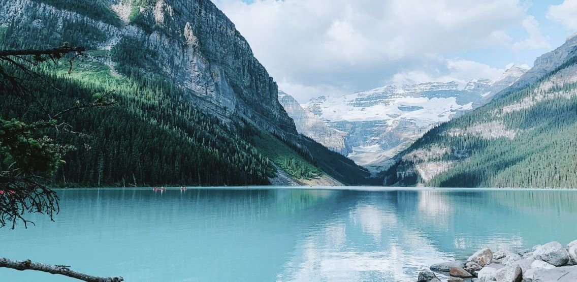 Lake Louise is a glacial lake ,in the southern Canadian Rockies. in the province of Alberta in Banff National Park.