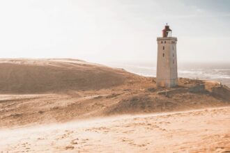 The Rubjerg Knude is an abandoned lighthouse located in the municipality of Hjørring, in the North Jutland region of Denmark.