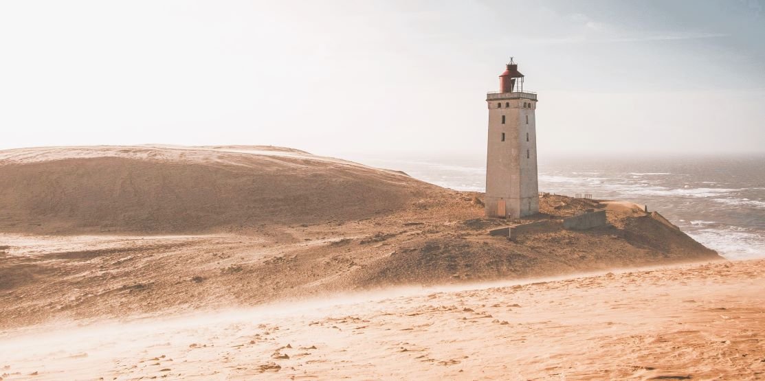 The Rubjerg Knude is an abandoned lighthouse located in the municipality of Hjørring, in the North Jutland region of Denmark.