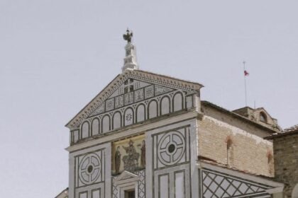 The Basilica of San Miniato al Monte, located in the Oltrarno district of Florence, Tuscany ,Italy.