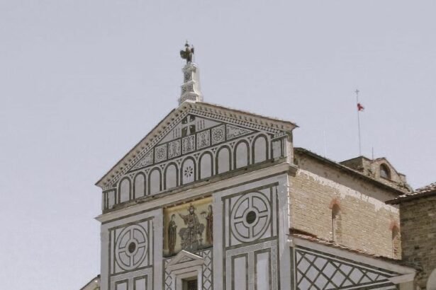 The Basilica of San Miniato al Monte, located in the Oltrarno district of Florence, Tuscany ,Italy.