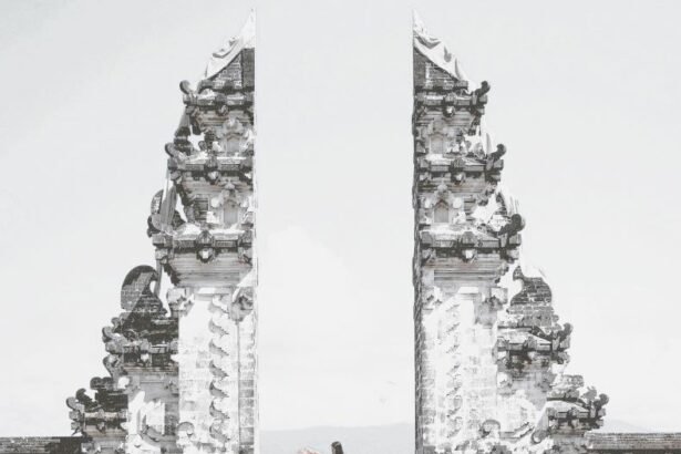 Pura Luhur Lempuyang Temple is located at an altitude of 1058 above sea level, on Mount Lempuyang. on the island of Bali, Indonesia.