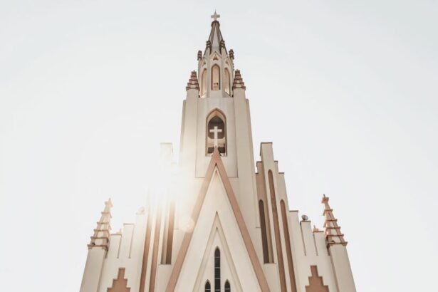 The Igreja Cristo Rei or the Catholic Church of Christ the King Located in Bento Gonçalves, a city in the state of Rio Grande do Sul in southern Brazil.