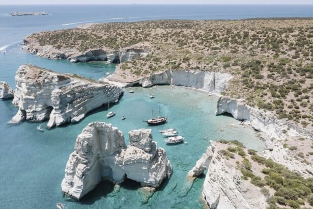 Kléftiko is a famous network of caves located in the southwest of the island of Mílos, Greece.
