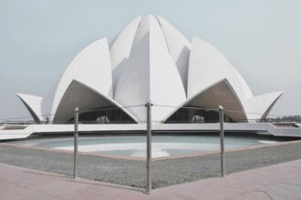The Lotus Temple is a Baháʼí House of Worship located in Bahapur, a southern suburb of Delhi, India.
