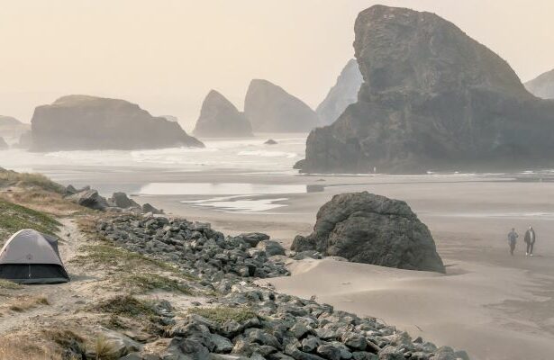 Meyers Beach Also known as Meyers Creek Beach located south of the town of Gold Beach, a town in Curry County, Oregon, United States.