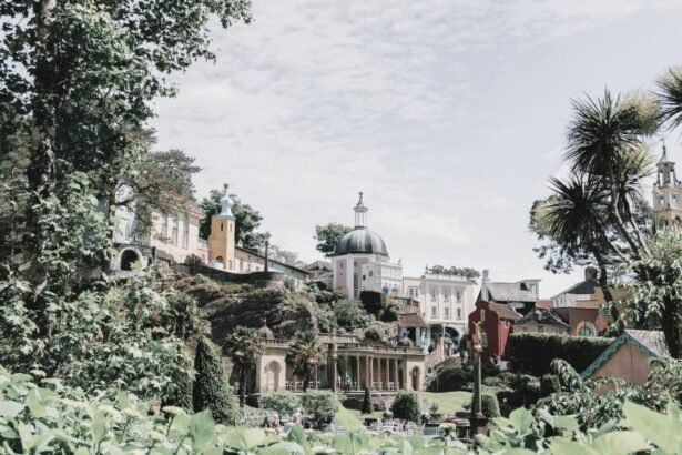 Portmeirion is a small, holiday resort - a newly created village on the coast of Snowdonia in North Wales, United Kingdom.