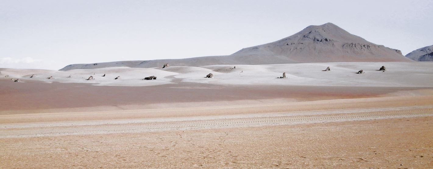 The Salvador Dalí Desert also known as the Dalí Valley is a large stone desert in the Andean Fauna National Park “Eduardo Avaroa” in Bolivia.