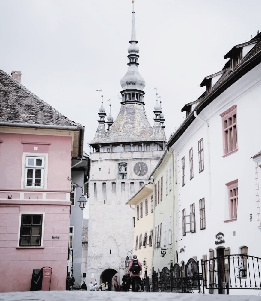 The Sighișoara Clock Tower is a prominent historical building located in the small town of Sighișoara ,Transylvania, Romania.