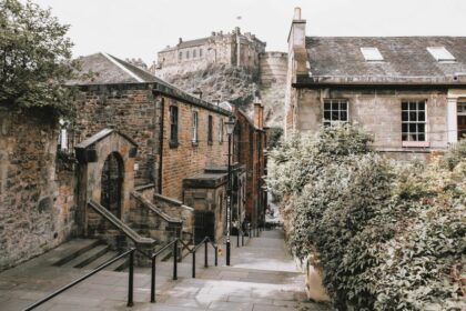 The Vennel is a historic and scenic alleyway just off the Grassmarket ,in Edinburgh’s Old Town ,Scotland.