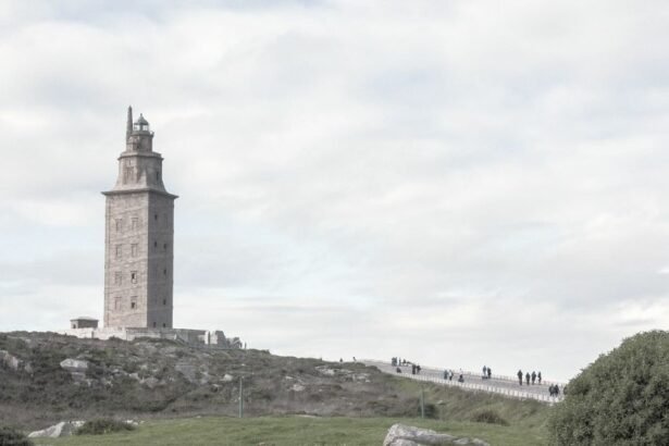 The Tower of Hercules is a Roman-built lighthouse located on the peninsula of the city of La Coruña, in Galicia, Spain.