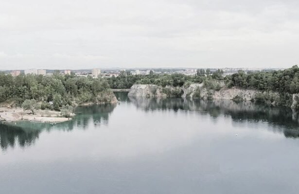 Zakrzówek is an artificial water reservoir in an old mined quarry, located in the Dębniki district of Krakow,Poland.