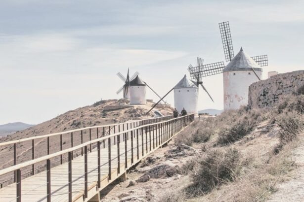 The Consuegra Windmills located on the Calderico hill,in Consuegra , a municipality in the province of Toledo, Castile-La Mancha, Spain.