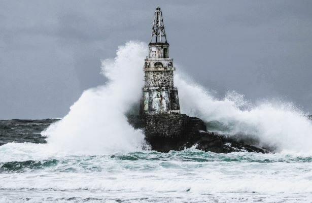Ahtopol lighthouse is a Famous Lighthouse located In The Port Of Ahtopol, a small seaside city in Black Sea, Bulgaria.
