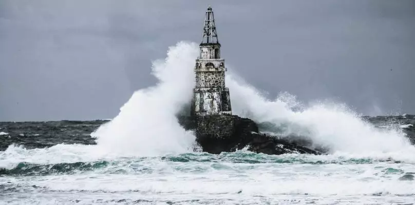 Ahtopol lighthouse is a Famous Lighthouse located In The Port Of Ahtopol, a small seaside city in Black Sea, Bulgaria.