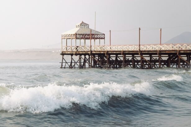 Huanchaco is a popular beach in the seaside resort city of Huanchaco in province of Trujillo, Peru.