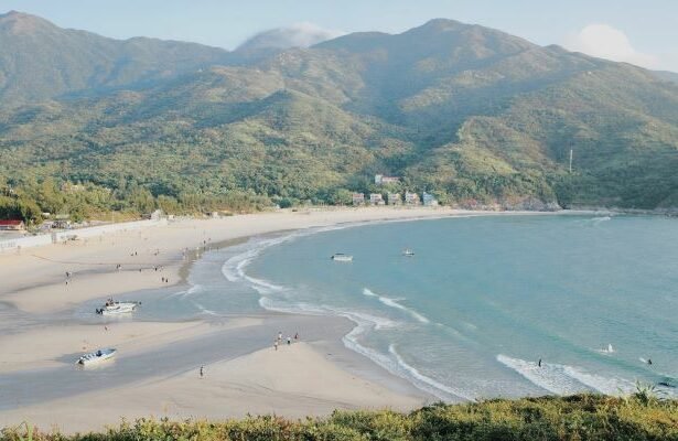 Tung Chung Beach, located in the southernmost tip of Shenzhen in Dapeng Peninsula, in the easternmost part of Shenzhen in the Guangdong Province in China.
