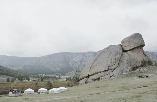 Turtle Rock is a rock formation in the Mongolian Gorkhi-Terelj National park 70 km north east from Ulaanbaatar.