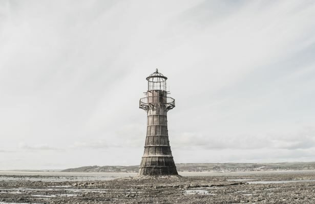 Whiteford Point Lighthouse is located off the Gower Peninsula at Whiteford Point near Whiteford Sands in the county of Swansea, South Wales.
